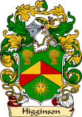 English or Welsh Family Coat of Arms (v.23) for Higginson (Middlesex)