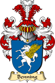 v.23 Coat of Family Arms from Germany for Benning