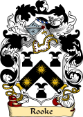 English or Welsh Family Coat of Arms (v.23) for Rooke