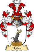 v.23 Coat of Family Arms from Germany for Holler