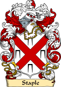 English or Welsh Family Coat of Arms (v.23) for Staple (Lord Mayor of London, 1376)