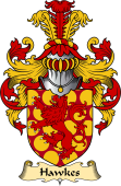 English Coat of Arms (v.23) for the family Hawkes