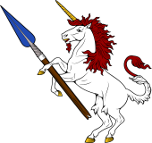 Unicorn Salient Holding Broken Spear