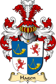 v.23 Coat of Family Arms from Germany for Hagen
