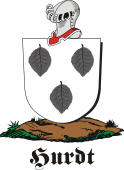 German shield on a mount for Hurdt