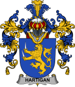 Irish Family Coat of Arms (v.25b) Hartigan or O'Hartagan