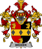 Irish Family Coat of Arms (v.25b) Broder or O'Broder