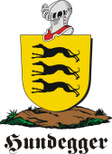German shield on a mount for Hundegger