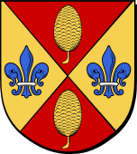 Spanish Family Shield for Revilla or Rivilla