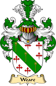 English Coat of Arms (v.23) for the family Weare