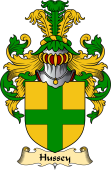 English Coat of Arms (v.23) for the family Hussey