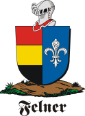 German shield on a mount for Felner