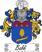 Araldica Italiana Coat of arms used by the Italian family Baldi