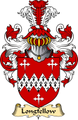 English Coat of Arms (v.23) for the family Longfellow