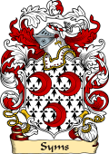 English or Welsh Family Coat of Arms (v.23) for Syms (Northamptonshire, 1592)