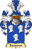 French Family Coat of Arms (v.23) for Baudouin