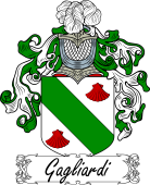 Araldica Italiana Coat of arms used by the Italian family Gagliardi