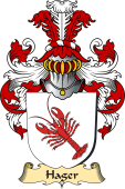 v.23 Coat of Family Arms from Germany for Hager