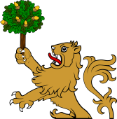 Demi Lion Rmpt Holding Oak Tree