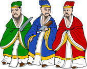 Three Mandarins-Rulers of Heaven, Water, Earth