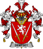 Irish Family Coat of Arms (v.25b) Dempsey or O'Dempsey