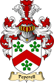 English Coat of Arms (v.23) for the family Peperell