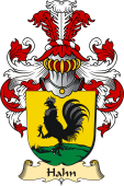 v.23 Coat of Family Arms from Germany for Hahn