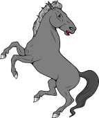 Horse Rampant Reguardant