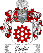 Araldica Italiana Coat of arms used by the Italian family Gandini