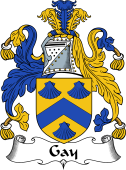 English Coat of Arms for the family Gay