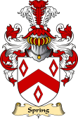 English Coat of Arms (v.23) for the family Spring