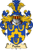 English Coat of Arms (v.23) for the family Peploe