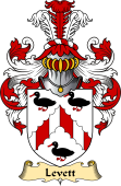 Irish Family Coat of Arms (v.23) for Levett or Lyvet