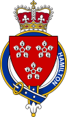 Families of Britain Coat of Arms Badge for: Hamilton (Scotland)