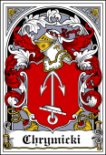 Polish Coat of Arms Bookplate for Chrynicki