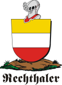 German shield on a mount for Rechthaler