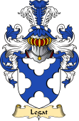 English Coat of Arms (v.23) for the family Legat