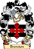 English or Welsh Family Coat of Arms (v.23) for Brereton