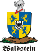 German shield on a mount for Waldstein
