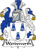 English Coat of Arms for the family Wordsworth