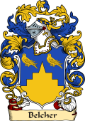 English or Welsh Family Coat of Arms (v.23) for Belcher (Northampton)