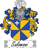 Araldica Italiana Coat of arms used by the Italian family Salomoni