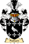 English Coat of Arms (v.23) for the family Putnam I or Putnan