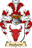 v.23 Coat of Family Arms from Germany for Sieghardt