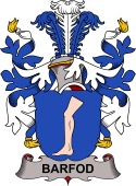 Coat of arms used by the Danish family Barfod