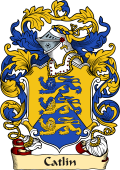 English or Welsh Family Coat of Arms (v.23) for Catlin (Kent)