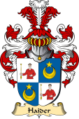 v.23 Coat of Family Arms from Germany for Haider