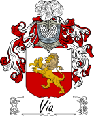 Araldica Italiana Coat of arms used by the Italian family Via