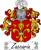 Araldica Italiana Coat of arms used by the Italian family Zaccaria