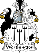 English Coat of Arms for the family Worthington